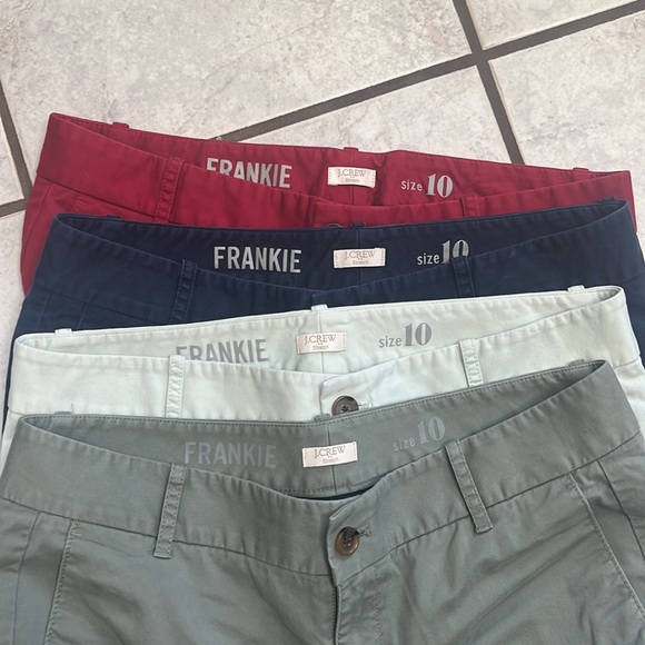 Lot of 4 J.Crew Stretch Frankie Pants - Picture 4 of 8